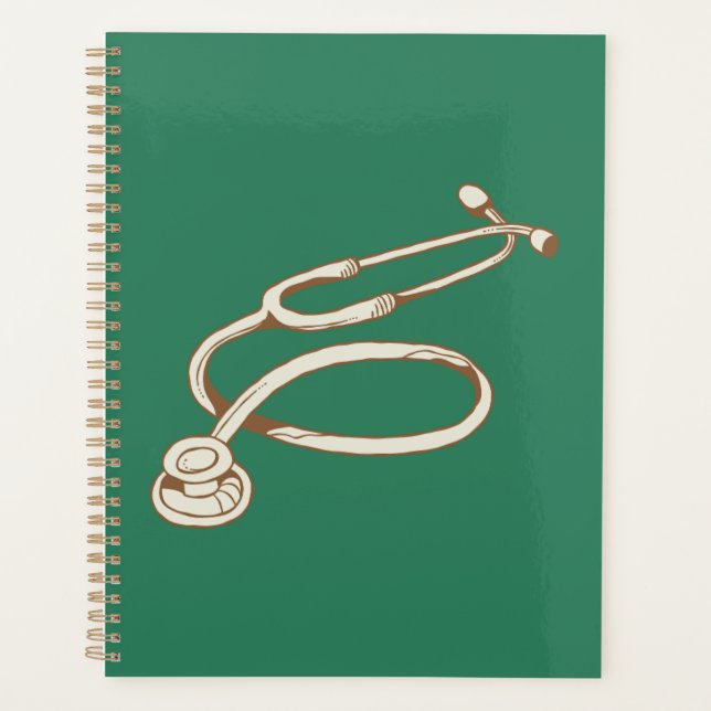 Nurse-Themed Notebook for Work & Notes Planner (Front)