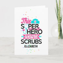 Nurse - This Superhero Wears Scrubs - Add Name