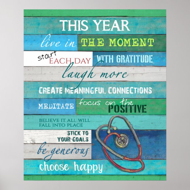 Nurse This Year Motivational & Inspirational Poster (Front)