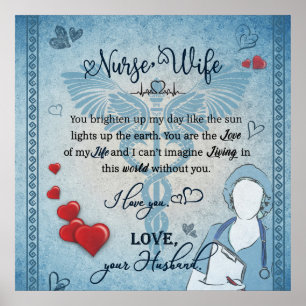 Nurse To My Wife Blanket Poster