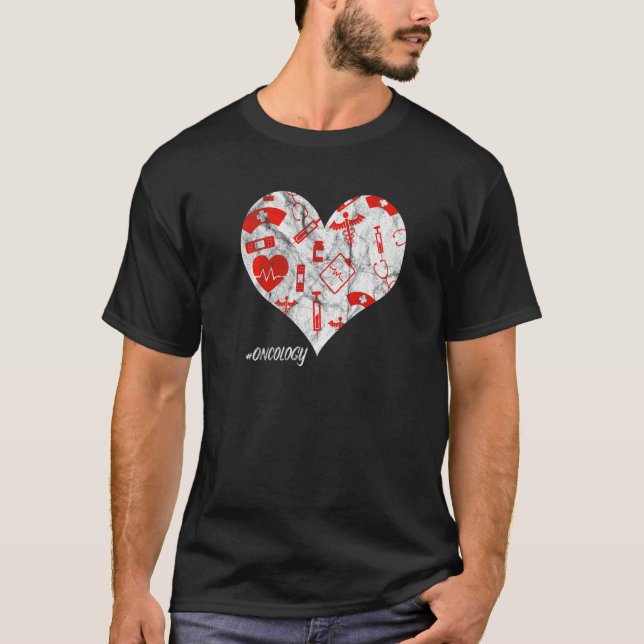 Nurse Tool Lifesavers Nursing Heart Hearts Oncolog T-Shirt (Front)