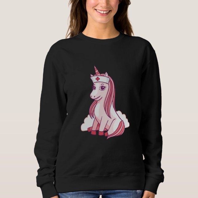 Nurse Unicorn Nursicorn Sweatshirt (Front)
