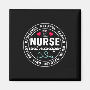 Nurse Unit Manager Appreciation Heart Stethoscope Magnet