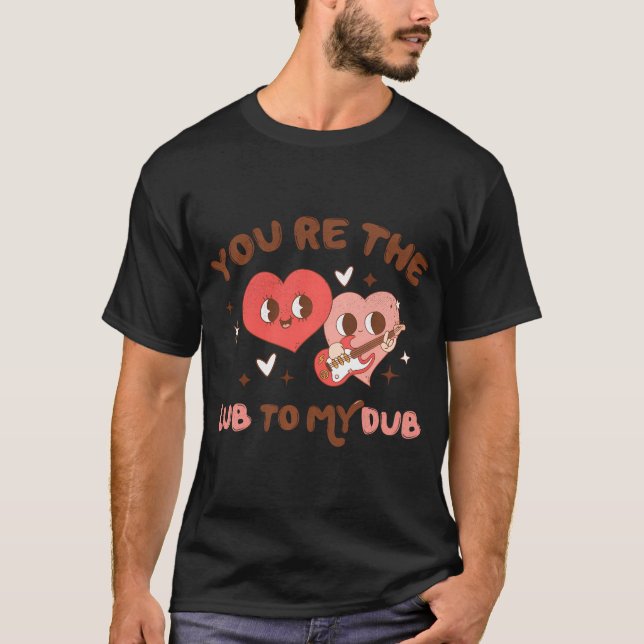 Nurse Valentine Lub To My Dub Heart Valentines Day T-Shirt (Front)