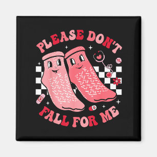 Nurse Valentine Non Slip Socks Please Don't Fall F Magnet