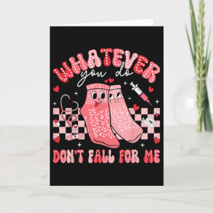 Nurse Valentines Day Apparel Hug Valentine Whateve Card