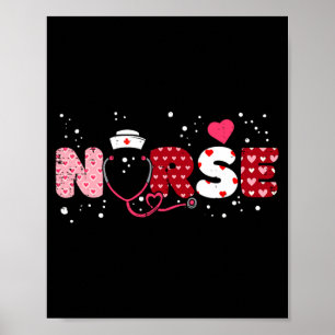 Nurse Valentines Day Valentine Er Icu Nicu Rn Nurs Poster