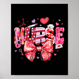 Nurse Valentines Day Valentine Er Icu Nicu Rn Nurs Poster