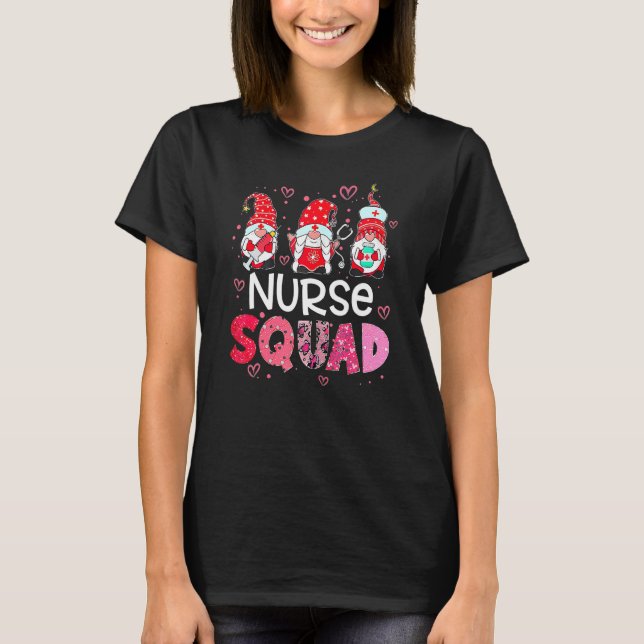 Nurse Valentines Day Valentine ER ICU NICU RN Nurs T-Shirt (Front)