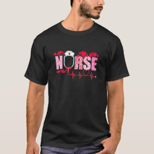Nurse Valentines Day Valentine ER ICU NICU RN Nurs T-Shirt