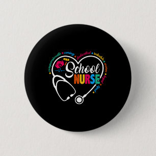 Nurse Vintage Love Heart Nurse Life 1  6 Cm Round Badge