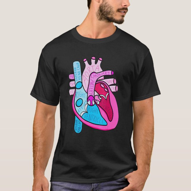 Nurse Week 2022 Anatomical Heart Cna Cma Emt Dsp H T-Shirt (Front)