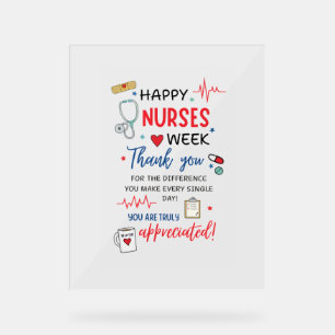 Nurse Week Sign Printable Appreciation Nurse Thank