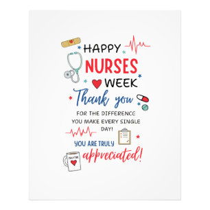 Nurse Week Sign Printable Appreciation Nurse Thank