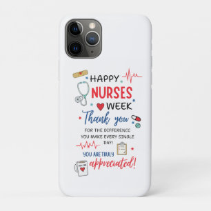 Nurse Week Sign Printable Appreciation Nurse Thank iPhone 11 Pro Case