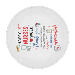 Nurse Week Sign Printable Appreciation Nurse Thank Cutting Board