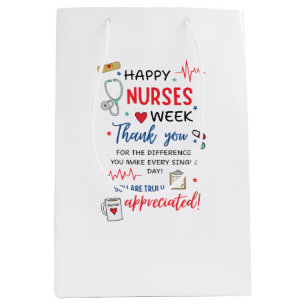 Nurse Week Sign Printable Appreciation Nurse Thank Medium Gift Bag