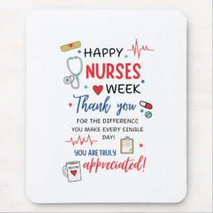 Nurse Week Sign Printable Appreciation Nurse Thank Mouse Pad