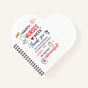 Nurse Week Sign Printable Appreciation Nurse Thank Notebook