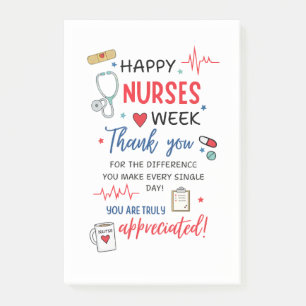 Nurse Week Sign Printable Appreciation Nurse Thank Post-it Notes