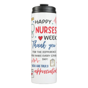 Nurse Week Sign Printable Appreciation Nurse Thank Thermal Tumbler