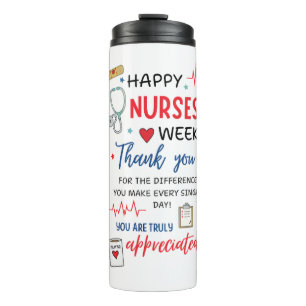 Nurse Week Sign Printable Appreciation Nurse Thank Thermal Tumbler