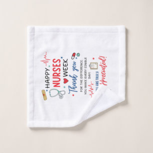 Nurse Week Sign Printable Appreciation Nurse Thank Wash Cloth