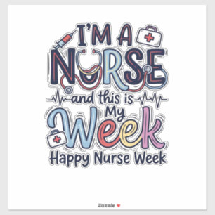 Nurse Week Vintage Typography Shirt Design_1