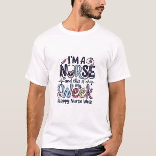 Nurse Week Vintage Typography Shirt Design_1