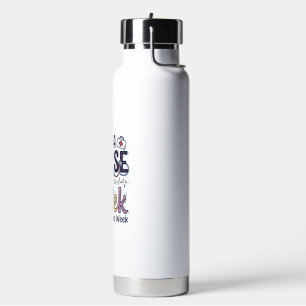 Nurse Week Vintage Typography Shirt Design_1 Water Bottle