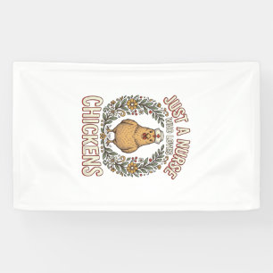 Nurse Who Loves Chickens Vintage Shirt Design_1 Banner