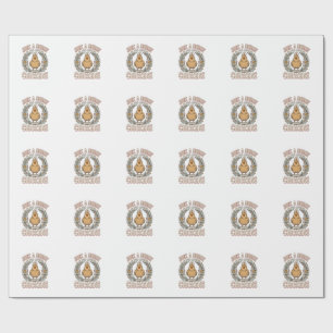 Nurse Who Loves Chickens Vintage Shirt Design_1 Wrapping Paper