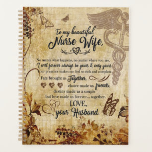 Nurse Wife Gifts Letter To My Beautiful Wife Planner