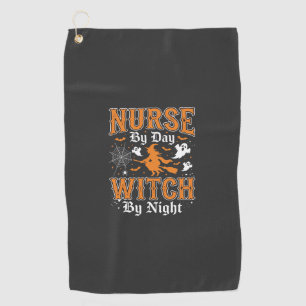 Nurse Witch Halloween Design (2) Golf Towel