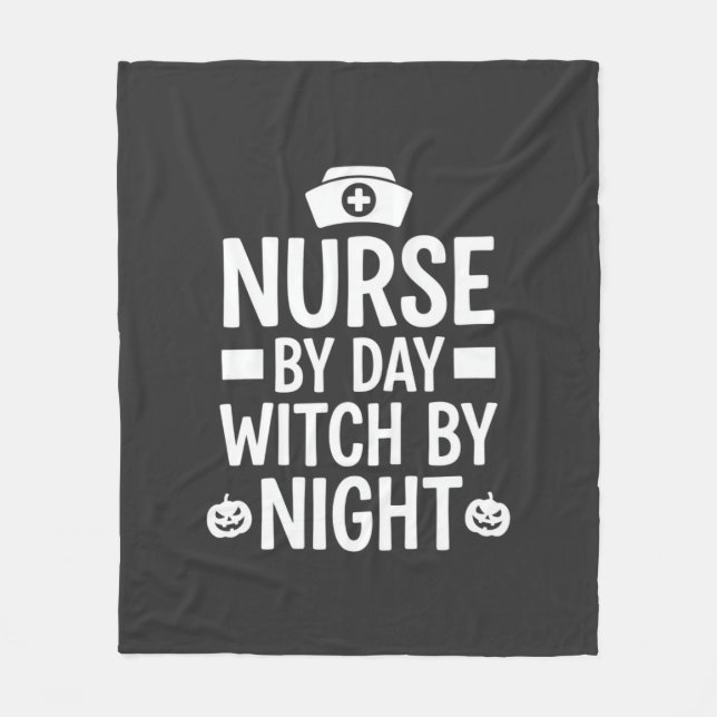 Nurse Witch Halloween Vector Design_1 Fleece Blanket (Front)