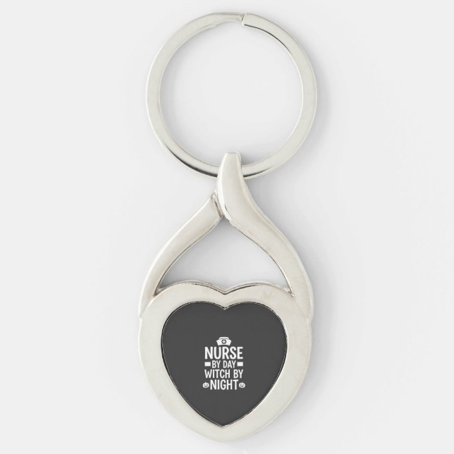 Nurse Witch Halloween Vector Design_1 Key Ring (Front)