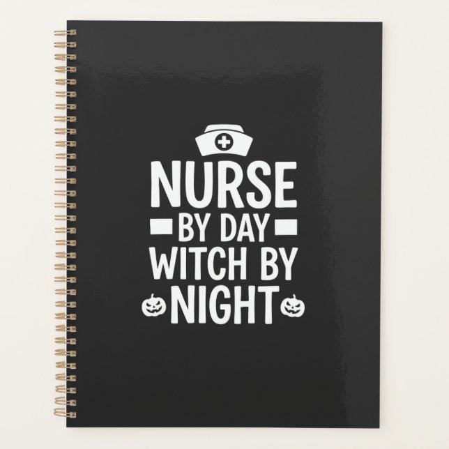 Nurse Witch Halloween Vector Design_1 Planner (Front)