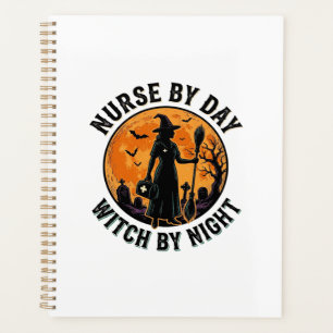 Nurse Witch Halloween Vintage Spooky Shift Design Planner