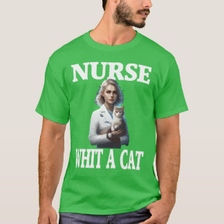 Nurse with a CatBeautiful Cat DesignCat design boy T-Shirt
