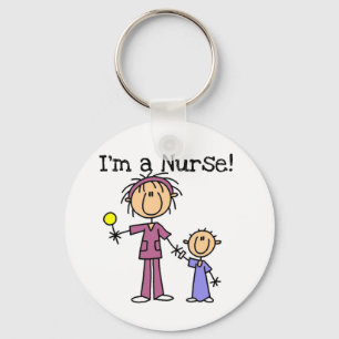 Nurse With Child T-shirts and Gifts Key Ring