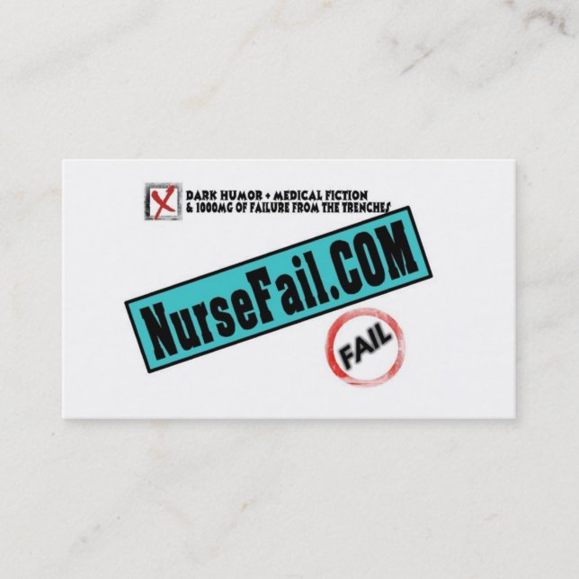 NurseFail Business Cards (Front)