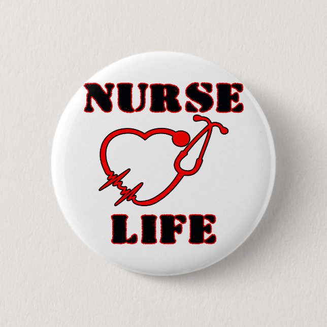 NURSELIFE 6 CM ROUND BADGE (Front)