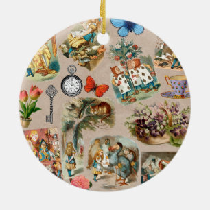  Nursery Alice Colourful 1800s Classic Wonderland  Ceramic Ornament