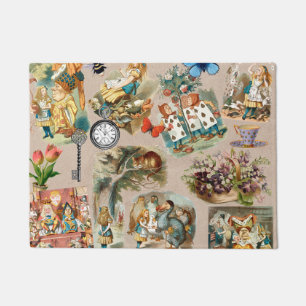  Nursery Alice Colourful 1800s Classic Wonderland  Doormat