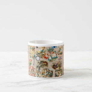  Nursery Alice Colourful 1800s Classic Wonderland  Espresso Cup