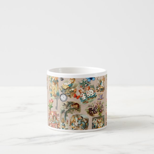  Nursery Alice Colourful 1800s Classic Wonderland  Espresso Cup (Front)
