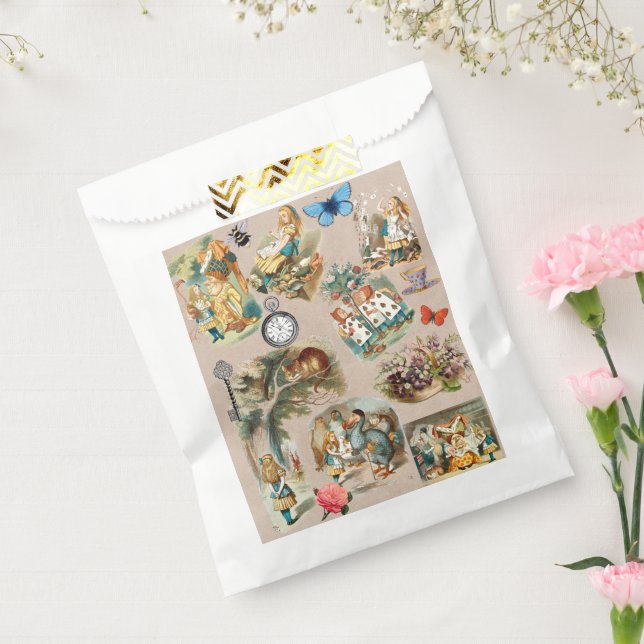  Nursery Alice Colourful 1800s Classic Wonderland  Favour Bag (Sealed)