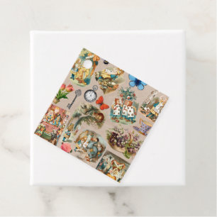 Nursery Alice Colourful 1800s Classic Wonderland Favour Tags