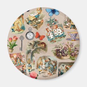  Nursery Alice Colourful 1800s Classic Wonderland  Magnet