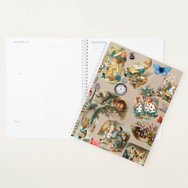 Nursery Alice Colourful 1800s Classic Wonderland  Planner (Display)
